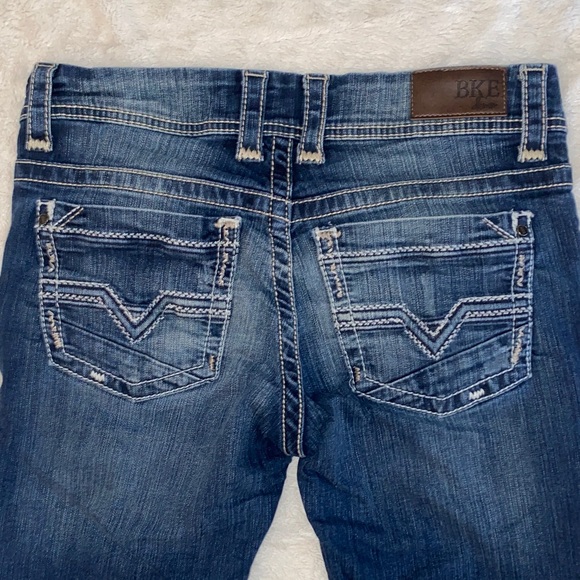 BKE 29x31.5 Dark Blue Straight Leg Women's Jeans - Picture 4 of 7